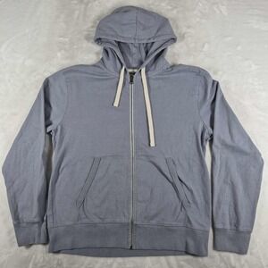 Brave Star Zip Hoodie Men's XL Blue Heavyweight Casual Comfort Pockets USA